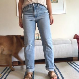 Sky high straight jean